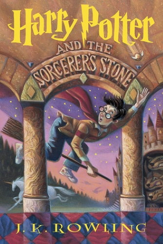 Book about Harry Potter and the Sorcerer’s Stone (1997). J.K. Rowling