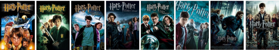 All movies about Harry Potter posters.